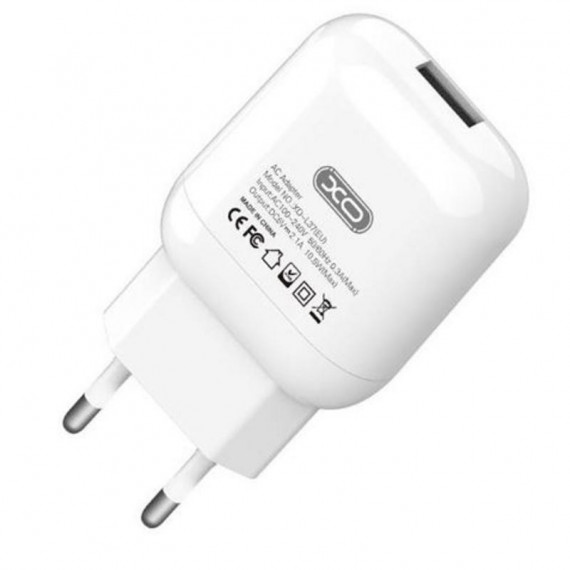 Cargador de Corriente USB XO L37 2.1A Blanco