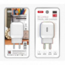 Cargador de Corriente USB XO L37 2.1A Blanco