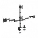 Soporte de Mesa para 4 Tv/monitor AISENS 13" - 27" 2 Brazos Giratorio/inclinable hasta 8KG Black