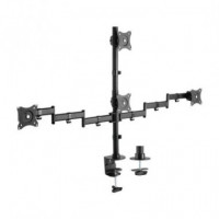 Soporte de Mesa para 4 Tv/monitor AISENS 13" - 27" 2 Brazos Giratorio/inclinable hasta 8KG Black