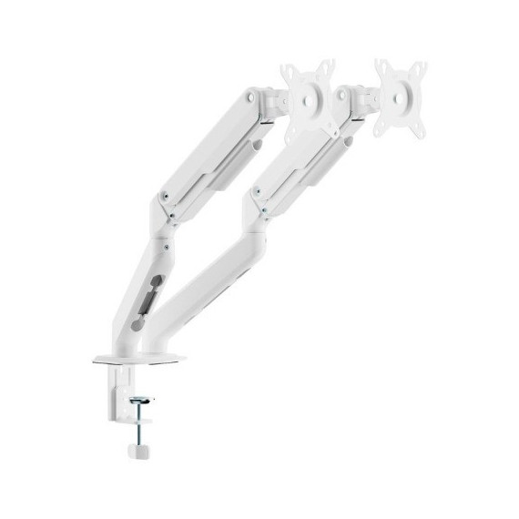 Soporte de Mesa Tv/monitor AISENS 17" - 32" 2 Brazos Giratorio/inclinable hasta 9KG White