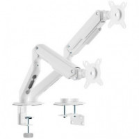 Soporte de Mesa Tv/monitor AISENS 17" - 32" 2 Brazos Giratorio/inclinable hasta 9KG White