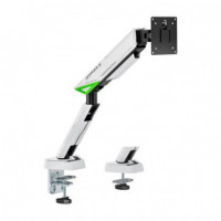 Soporte de Mesa Gaming Tv/monitor AISENS 17" - 49" 1 Brazo Giratorio/inclinable hasta 16KG White
