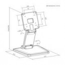 Soporte Sobremesa AISENS Monitor/pos 10" - 27" Inclinable Black