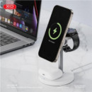 Cargador Inalámbrico Magnético 3 en 1 XO CX038 Blanco