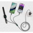 Cable de Carga y Datos XO CX040 3 en 1 con USB-A/USB-C y Magnético para Smartwatch