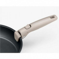Set de 3 Sartenes MONIX Pietra con Mango Extraíble One Click (20/24/26CM)