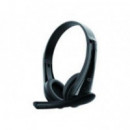 Auriculares con Micrófono CONCEPTRONIC Supraurales Binaurales 3.5mm Cable 1.8m Negros (POLONA06B3T)
