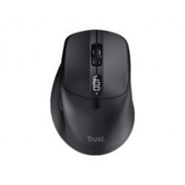 Rat&oacute;n Trust Zevo Ergon&oacute;mico &Oacute;ptico Silencioso RF Inal&aacute;mbrico/Bluetooth Negro (25991)