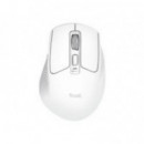 Ratón Trust Niven Ergonómico Diestro Clic Silencioso RF Wireless/Bluetooth USB-A Blanco (26022)
