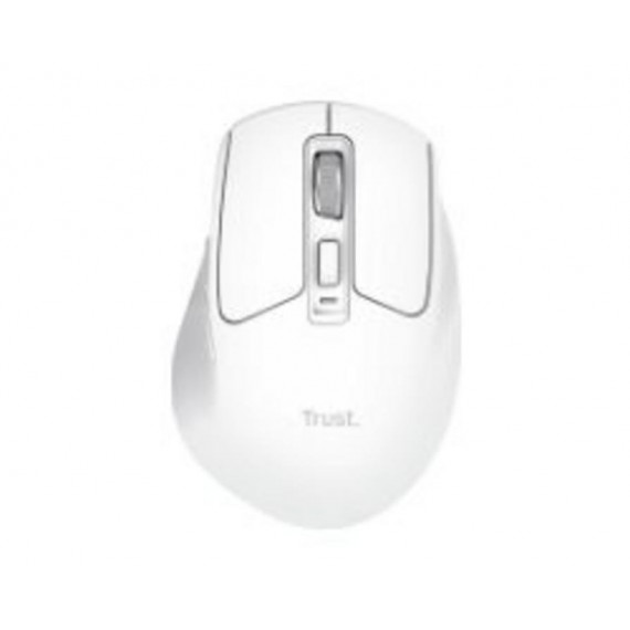 Ratón Trust Niven Ergonómico Diestro Clic Silencioso RF Wireless/Bluetooth USB-A Blanco (26022)