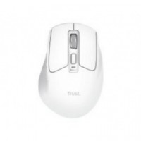 Ratón TRUST Niven Ergonómico Diestro Clic Silencioso Rf Wireless/bluetooth Usb-a Blanco (26022)