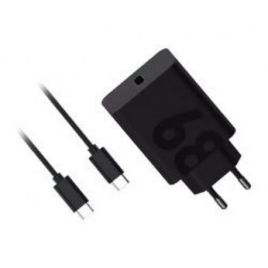Cargador de Pared Motorola 68W PD3.0 Carga R&aacute;pida USB-C 1m Negro (119MOTO68W)