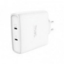 Cargador de Pared Trust Maxo GaN PD 3.0 100W 2xUSB-C Blanco (25528)
