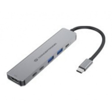 Docking Station Conceptronic USB-C a USB-A/USB-C/HDMI 4K UHD (DONN33G)