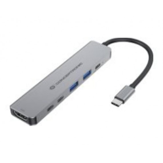 Docking Station Conceptronic USB-C a USB-A/USB-C/HDMI 4K UHD (DONN33G)