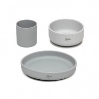 Set Vajilla 3 Piezas Silicona KIOKIDS