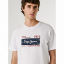 Pepe Jeans Camiseta Blanca PM5010361-800