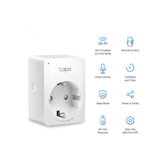 ENCHUFE WIFI SMART PLUG INTELIGENTE TP-LINK TAPO P100