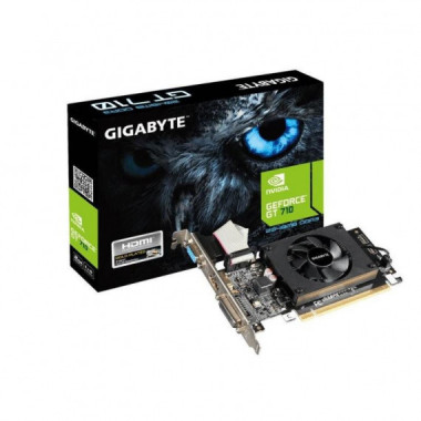Tarjeta de Video Gigabyte GeForce GT 710 2GB GDDR3 VGA HDMI DVI (GV-N710D3-2GL)