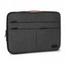 Funda SUBBLIM Air Padding 360 14 Pulgadas Gris (SUBLS-AP36001)