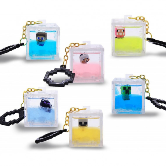 llavero Minecraft cubo brilla en la oscuridad