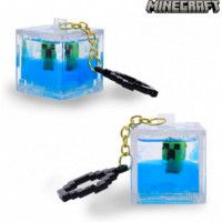 llavero Minecraft cubo brilla en la oscuridad
