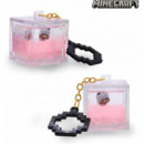 llavero Minecraft cubo brilla en la oscuridad