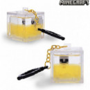 llavero Minecraft cubo brilla en la oscuridad