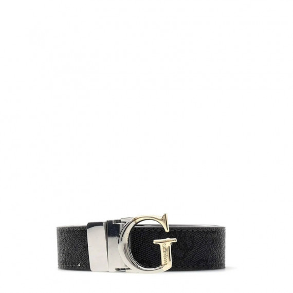 Adjustable & Rev Pant Belt H25 Coal Logo  GUESS