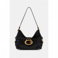 Camden Large Shoulder Bag Black  GUESS