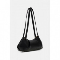 Amorette Shoulder Satchel Black  GUESS