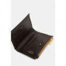 Milano Bifold Top Zip Beige Brown  GUESS