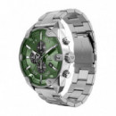 Spiker Plateado E/verde  DIESEL
