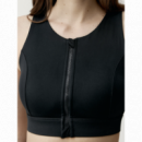 Camiseta BORN LIVING YOGA Eider Black para Fitness Gym Pilates Yoga Mujer