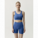 Camiseta BORN LIVING YOGA Lindy Eclectic Blue Mujer para Pilates y Yoga Otoño Invierno