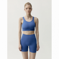 Camiseta BORN LIVING YOGA Lindy Eclectic Blue Mujer para Pilates y Yoga Otoño Invierno