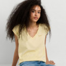Pepe Jeans Camiseta clásica con cuello en V PL5000241-011