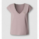 Pepe Jeans Camiseta clásica con cuello en V PL5000241-308