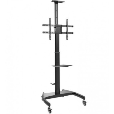 AISENS Soporte de Pie Inclinable con Ruedas y Maniela FT70TE-169 37-70/ hasta 50 Kg