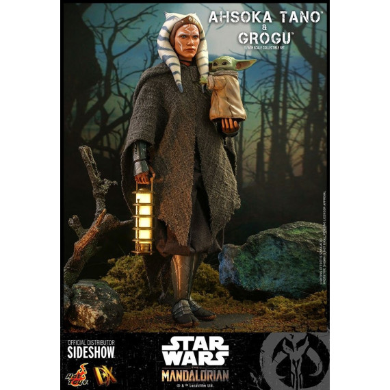 Figura Ahsoka Tano & Grogu Star Wars The Mandalorian 1/6  HOT TOYS