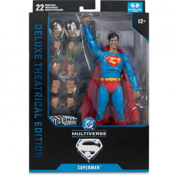 Figura Articulada Superman Deluxe Theatrical Edition Superman Dc Comics 19CM  MC FARLANE TOYS