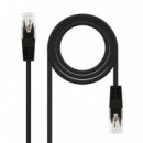 CABLE DE RED CAT.6 UTP 0.5M NANOCABLE BLACK