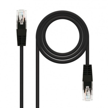CABLE DE RED CAT.6 UTP 0.5M NANOCABLE BLACK
