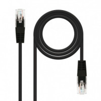 Cable de Red CAT.6 Utp 0.5M NANOCABLE Black