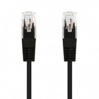 Cable de Red CAT.6 Utp 0.5M NANOCABLE Black