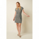 Vestidos Vestido KING LOUIE Aria Tunic Beebop Stripe Black