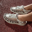 Calzado Sandalias KEEN Uneek All Gender Leather Henrik Vibskov Sneaker Tangerine Cream