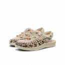 Calzado Sandalias KEEN Uneek All Gender Leather Henrik Vibskov Sneaker Tangerine Cream