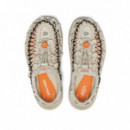 Calzado Sandalias KEEN Uneek All Gender Leather Henrik Vibskov Sneaker Tangerine Cream